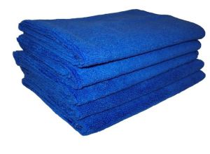 350 GSM Blue Microfiber Cleaning Towel 40x40cm