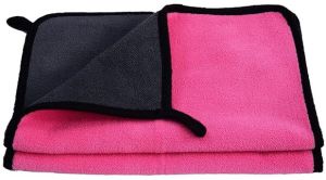 600 GSM Pink Microfiber Cleaning Towel 40x40cm
