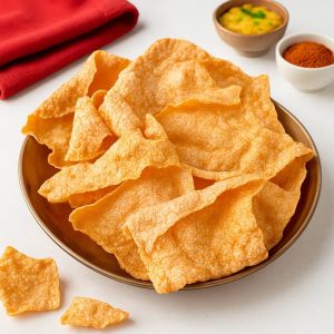Papad, Shape : Round, Rectangle, Packaging Type : Plastic Packet