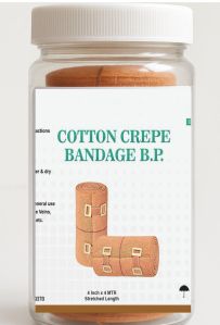 Cotton Crepe Bandage 10-20cm, 4 Inch X 4 M, 4 INCH X 4 M