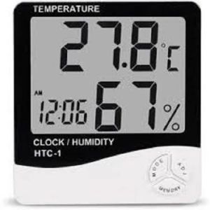Plastic Digital Thermo Hygrometer,, Packaging Type : White for Indoor