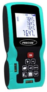 Plastic Metal Laser Distance Meter, Color : Black Yellow