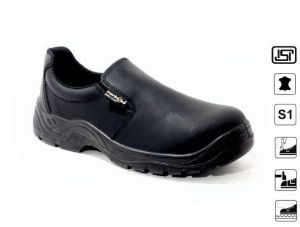 Worktoes Armin Black Nubuck Leather Fiber Toe Safety Shoe