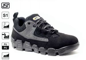 Leather Worktoes Panther Safety Shoe, Sole Material : PU