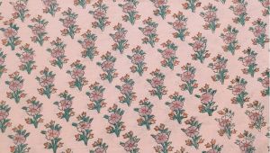 Butterscotch Hand Block Printed Cotton FABRIC-HF6390