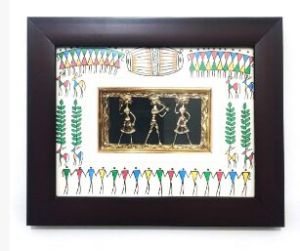 Handcrafted Tribal Dance Pattachitra Frame