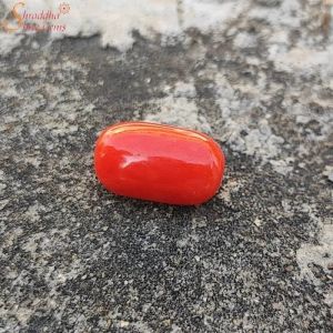 Natural 6 Carat Loose Coral (Munga) Gemstone