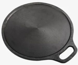 Pre-seasoned Cast Iron Roti Dosa Tawa, Color : Black