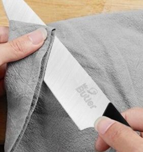 Premium Stainless Steel Kitchen Chef Knife, Color : Silver