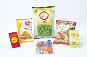 Flexible Plastic Center Seal Pouches, Color : Transparent