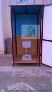Mineral Fiber Boards Prefabricated Portable Toilet 8-10 Feet Height