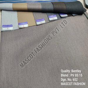 Polyester Plain Premium Uniform Suiting Fabric, Width : 58 Inch