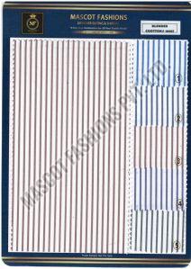 Cotton Striped Uniform Shirting Fabric, Technics : Machine Made