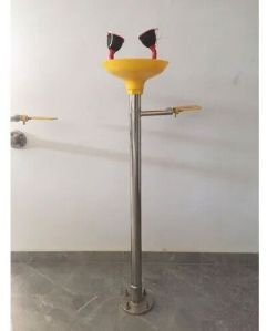 Manual Premier SS Floor Mounted Eye Wash for Laboratory