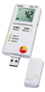 Temperature Data Logger for Transport Monitoring – Testo 184 T3