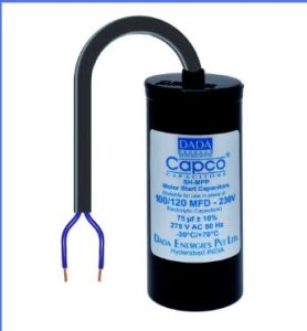 Motor Start Capacitor, Color : Silver, Packaging Type : Box