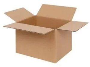 Plain Corrugated Cardboard Box, Color : Brown