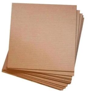 Plain Cardboard Corrugated Paper Sheet, Color : Brown