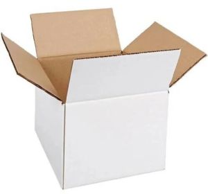 Plain White Corrugated Box