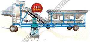 VKCP 525-4 BIN Automatic Mobile Concrete Batching Plant
