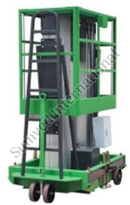 Double Mast Aluminium Aerial Work Platform, Color : Green