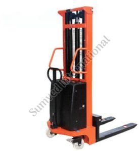 Steel HS1530 Semi Electric Stacker, Color : Orange