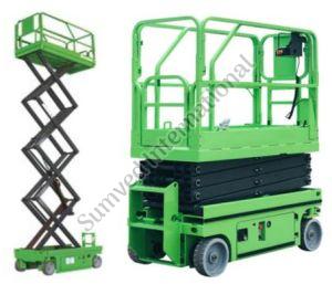 Self Propelled Scissor Lift, Color : Green for Indoor Outdoor