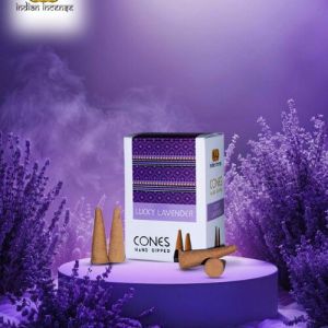 Lucky Lavender Hand Dipped Incense Cones