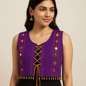 Sleeveless Jacket for Women Cotton