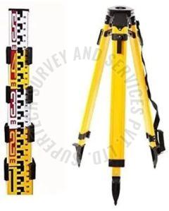 Polished Heavy Duty Wooden Survey Tripod Modern