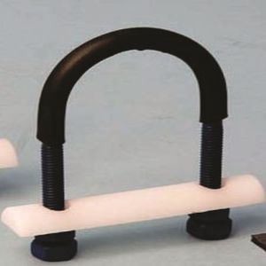 Gala Steel Polished U Bolt Coating, Color : Black