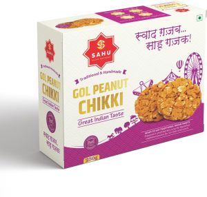 Sahu Gajak Bhandar Gol Peanut Chikki 500g