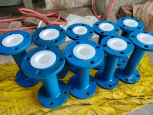 PTFE Lined Pipes, Color : White for Industrial