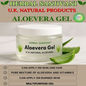 Water Uk Natural Aloevera Gel, Packaging Type : Plastic Jar