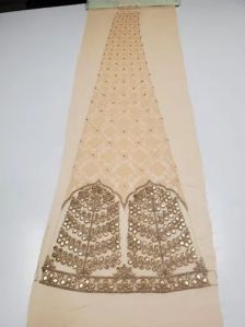 Dn-2 Heavy Embroidery Georgette Kali Fabric, Color : Multicolor