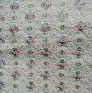 Dn-811 38 Inch Embroidery Malai Zorba Silk Fabric