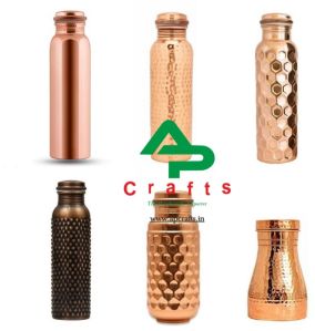 Ap Crafts Hammered Copper Bottle 10 Inch, Model Number : Er342sa