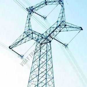 Galvanized Iron Transmission Angular Line Tower, Color : Silver
