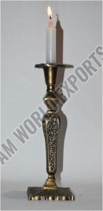 Brass/bronze Ornate Single Taper Candle Holder