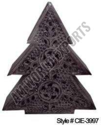 Rustic Dark Metal Christmas Tree for Decorative, Holiday