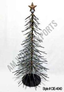 Iron Rustic Spiky Branch Christmas Tree, Color : Dark Bronze, Golden