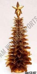 Iron Tiered Gold Metal Christmas Tree, Color : Bronze