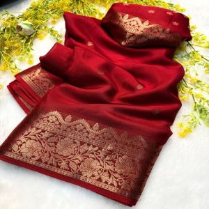 Premium Crepe Silk Sarees Party Wear, Wedding Wear, Festive Wear