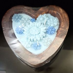 Plain Heart Shape Candle, Color : Brown, Packaging Type : Box