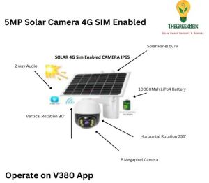 ABS Plastic Solar CCTV Bullet Camera, Brand Name : Sar Ptz