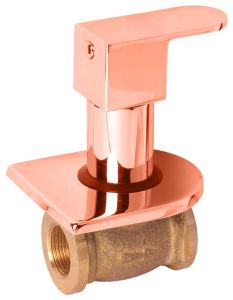 Polished 15mm Concealed Stop Cock, Color : Rose Gold