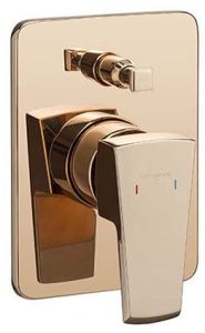 Polished Brass Single Lever Diverter, Color : Rose Gold