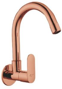 Brass Wall Mounted Swan Neck Cock