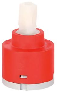 Brass Single Lever Diverter Cartridge, Color : Red
