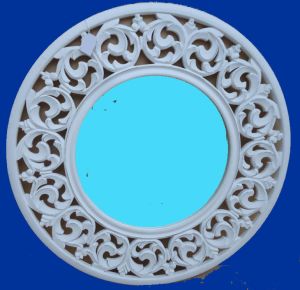 Decorative White Resin Frame for Wall Accent Panel